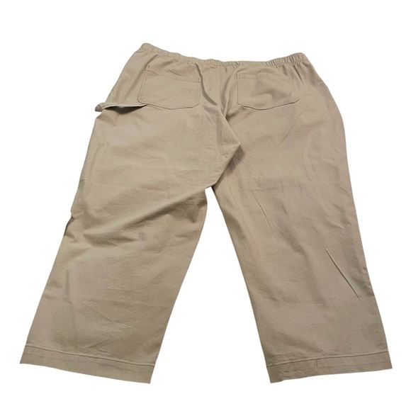 Old Navy High Rise Pulla Utility Pants Pull On Stretch Beige Pants-Size 2X NWT - Picture 6 of 14